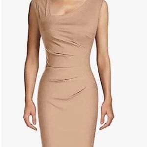 One Taupe dress, NWT, form fitted, size large